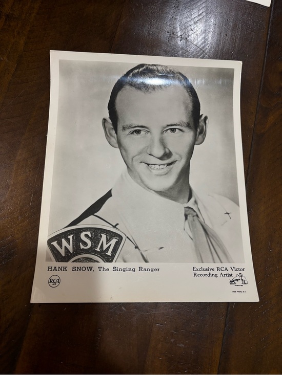 WSM Other - Vintage Hank Snow Promotional Photo - Black & White